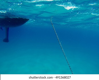 Underwater boat anchor