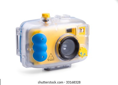 Underwater Camera  Isolated On White Background