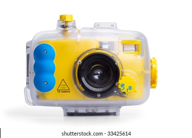 Underwater Camera Isolated On White Background