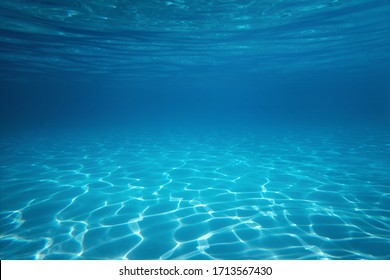 Underwater empty swimming pool background with copy space - Shutterstock ID 1713567430