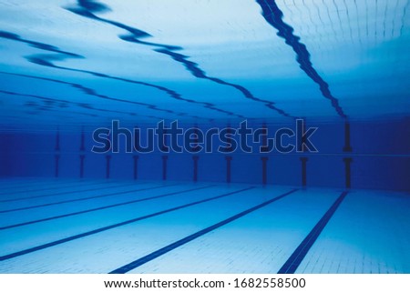 Underwater Empty Swimming Pool.  Swimmingpool 
