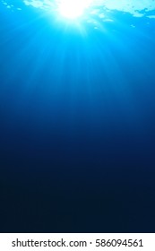 Underwater Ocean Sunlight Background Photo Stock Photo 586094561 ...