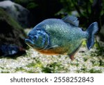 Underwater photo of a piraya piranha