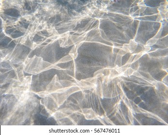 Underwater sand with caustic light. 
