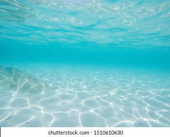 Tropical Blue Ocean White Sand Underwater Stock Photo 1351053254 ...