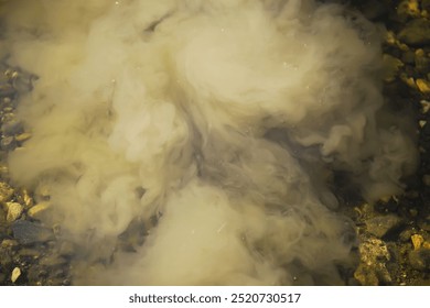 Underwater Sediment Disturbance with Muddy Water and Pebbles - Powered by Shutterstock