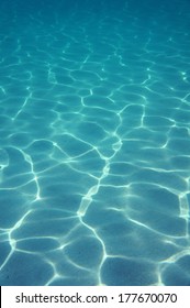 Underwater Sunlight On The Sand Of Ocean Floor, Atlantic Ocean