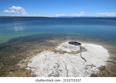 Underwater Volcano Geyser At Yellowstone