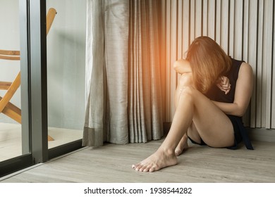 Unemployed woman, woman feeling sad, lonely girl