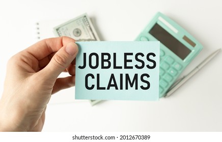 Unemployment Claim Form On White Background Top View