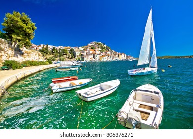 UNESCO Town Of Sibenik Sailing Destination Coast View, Dalmatia, Croatia