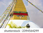 UNESCO World heritage Boudhanath Stupa aka Bouddha in Kathmandu, Nepal