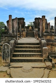 Unesco World Heritage Watadageya Polonnaruwa Ancient Stock Photo (Edit ...