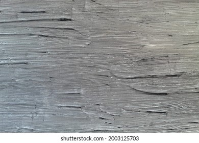 Uneven Texture Of Gray Wood Putty As A Graphic Resource For Designers