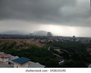 An Unexpected Change Of Climate Before Rain And A Night View Of KL Tower. 