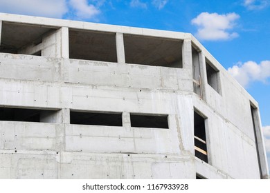 Unfinished Abandoned Concrete Building Modern Architecture Stock Photo ...