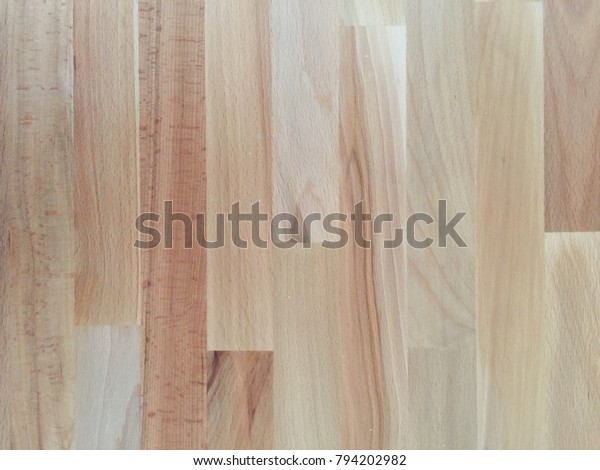 Unfinished Natural Wood Surface Computer Desk Stock Photo Edit