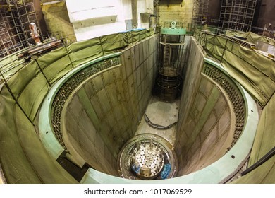 Unfinished Nuclear Reactor Core. Nuclear Power Plant Under Construction