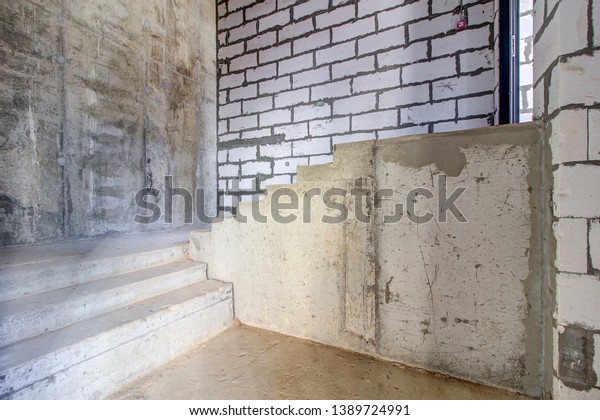 Unfinished Staircase Basement Stairs Architecture Unfinished