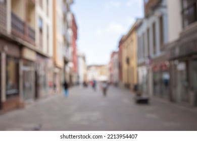 Unfocused Photography Of Colonial Street