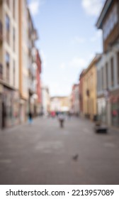 Unfocused Photography Of Colonial Street