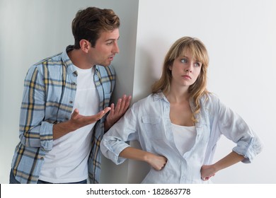 Unhappy Couple Having An Argument At Home