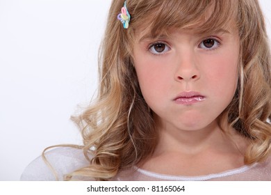 Unhappy Little Girl