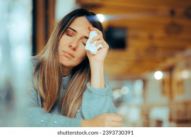 
Unhappy Woman Feeling Unwell and Depressed 
Sorrowful girl suffering from loneliness after a break-up
 - Powered by Shutterstock