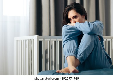 Unhappy Woman Suffering from Postpartum Depression. Sad person dealing with loss and psychological trauma
 - Shutterstock ID 1925974949