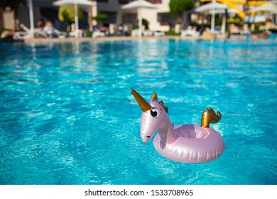 Unicorn Inflatable Drink Holder  On The Pool