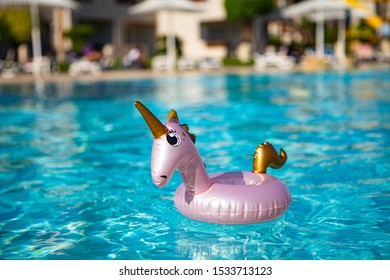 Unicorn Inflatable Drink Holder  On The Pool