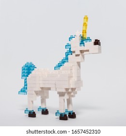 Unicorn Made Out Of Building Blocks