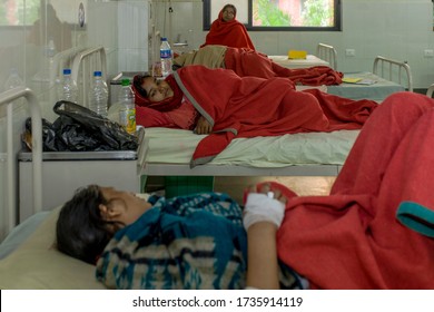 Unidentified Women In A Rural Hospital In Raxaul, Bihar State, India, Circa Nov. 2013