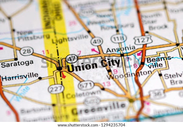 Union City Ohio Map Union City Ohio Usa On Map | Miscellaneous Stock Image 1294235704