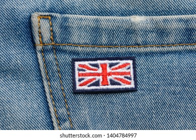 Uk Bright Colorful British Flag Badge 