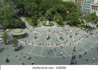 Union Square, New York. Vew From Above