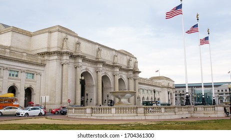 Union Station in Washington DC. Side View