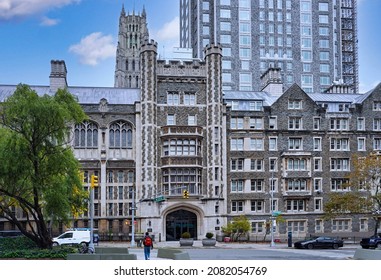 Union Theological Seminary, A Large Gothic Building In North Manhattan