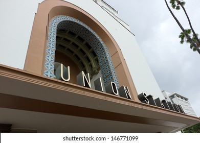 Union Train Station In Los Angeles, California.  