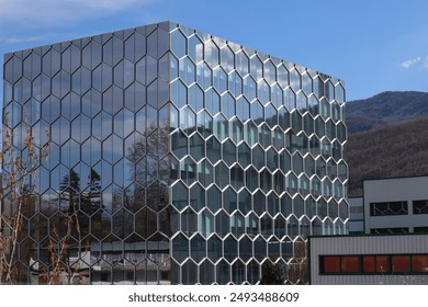 unique architectural structure in the sunlight