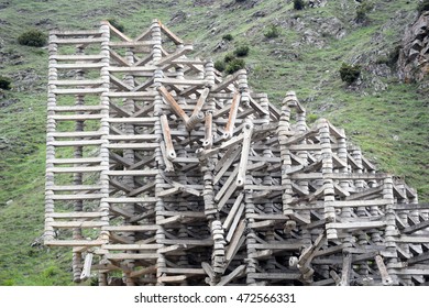 Unique architecture on mountain