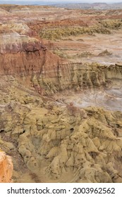 Unique Badlands At The Devil's Kitchen In Wyoming