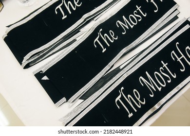 Unique Black Sash For Farewell Party 