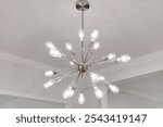 Unique Chrome Chandelier Design With Vivid Lighting