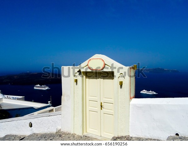 Unique Door Restaurant Bar Hotel Caldera Stock Photo Edit Now