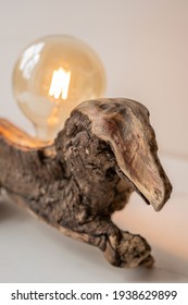 Unique Driftwood Lamp With Led Light Bulb 