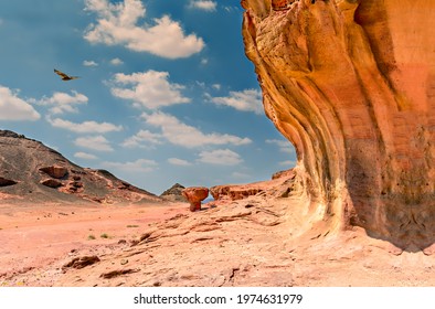 Unique Geological Formations From Jurassic Period In Timna Park That Is Located 25 Km North Of Eilat - Famous Resort City In Israel