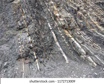 Unique Geological Rock Layers Green Point Stock Photo 1172713009 ...