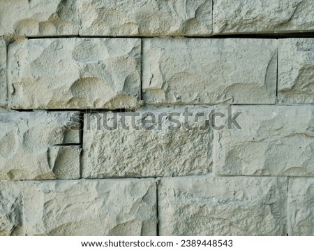 unique green stone wall arrangement