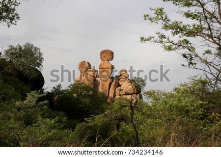 unique group of boulders, Matopos National Park, Zimbabwe